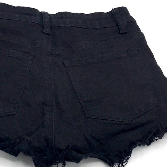 Black Denim Shorts - Picture 8 of 14